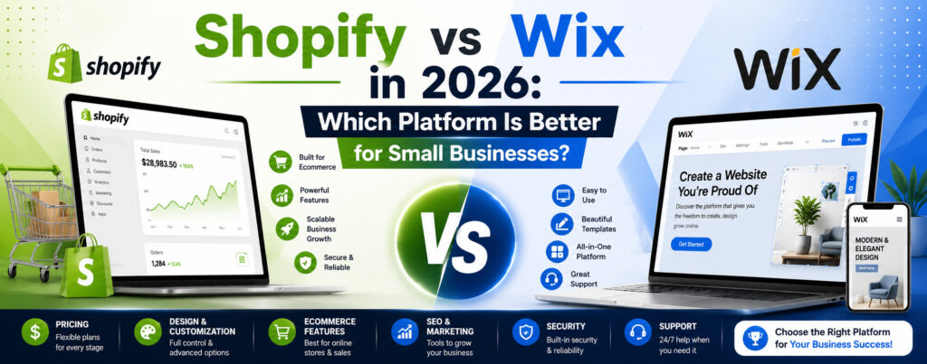 Shopify vs Wix in 2026